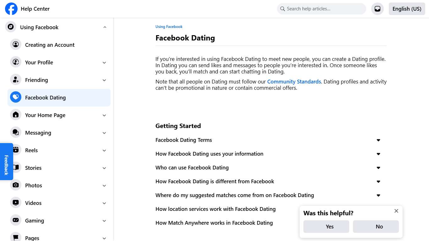 Facebook Dating Facebook Help Center